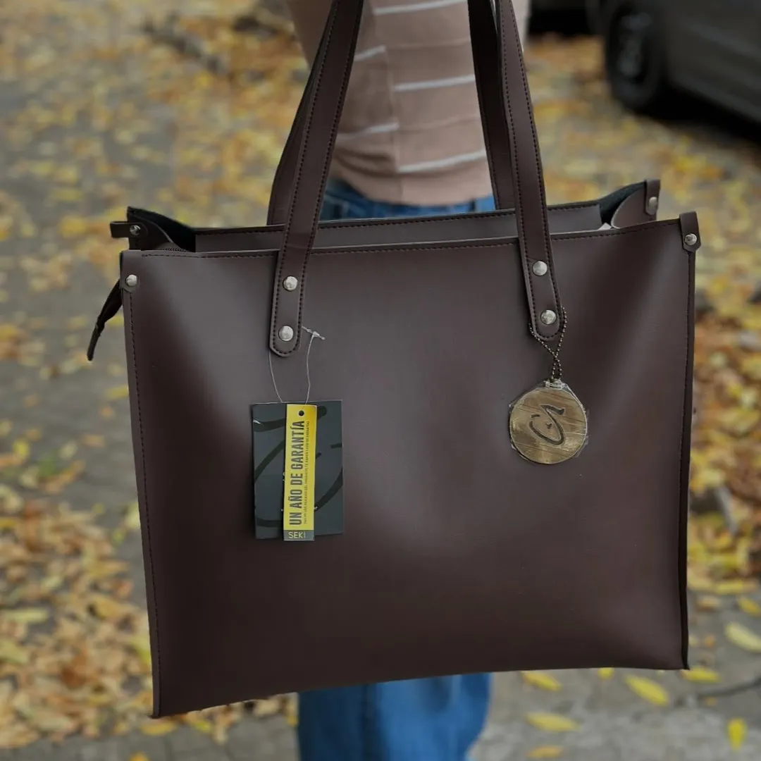 BOLSO SEKI MARRON CAOBA