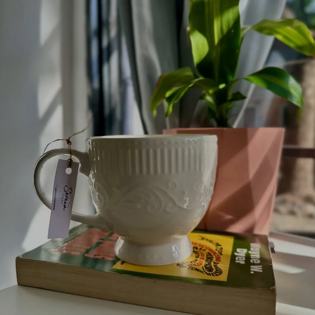 TAZA VICTORIANA COLOR CREMA